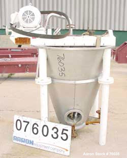 Used- Stainless Steel J.H. Day Vacuum Nauta Mixer, 3.3 Cubic Feet Working Capacity (24.6 gallons)