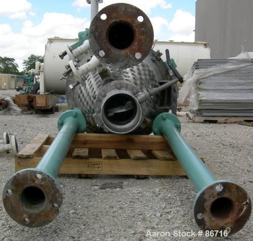 Used J H Day Nauta Mixer, 1.75 Cubic Foot Working Capacity, 304 Stainless Steel. Approximately 28" diameter x 36" straight side. 2/3 dimple jacket rated 125 PSI at 353 Degrees F, (2) 1/3 covers. Appr...