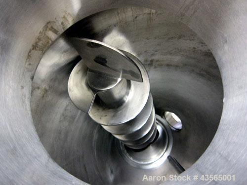 Used Stainless Steel Krauss-Maffei Conical MT Mixer Dryer, 3.53 Cubic Feet (100