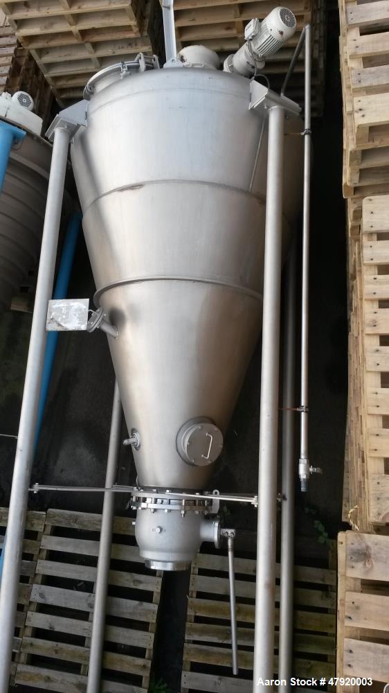 Used-Nauta Mixer, Model BX 1000 RVW, 304 (1.4301 Stainless Steel). 35.3 cubic feet (1000 liter) working capacity. 66.7" (171...