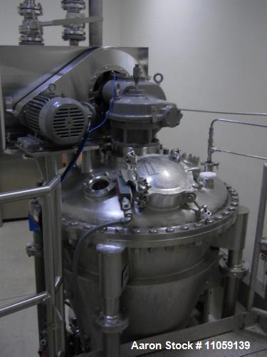 Used 7 CubicFoot (approximately) (200 Liter) Day Nauta Processor Vacuum Dryer/Mixer/Conical Dryer, Model FA 7 DAYNAUTA. Sanitary Design. Rated 50/FV PSI at 350 deg. F. internal and 125 PSI at 350 deg...