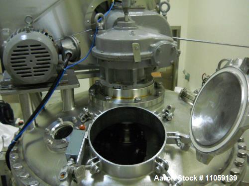 Used 7 CubicFoot (approximately) (200 Liter) Day Nauta Processor Vacuum Dryer/Mixer/Conical Dryer, Model FA 7 DAYNAUTA. Sanitary Design. Rated 50/FV PSI at 350 deg. F. internal and 125 PSI at 350 deg...