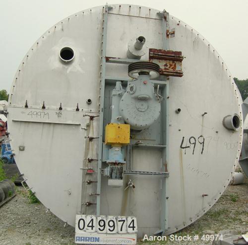 USED:Nauta mixer, type MBX100R, 304 stainless steel construction.12'2" diameter x 16'6" straight side. 3740mm diameter x 5085mm mixingchamber. 352 cu ft working capacity (10,000 liter). Not jacketed ...