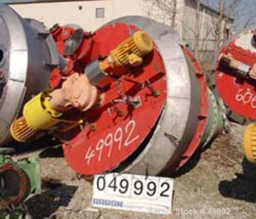 Used Nauta Mixer, Type MBX28R. Stainless steel construction. 99 cubic foot working capacity. Not jacketed and not rated for vacuum. Electrics: motor 3/50/500V..