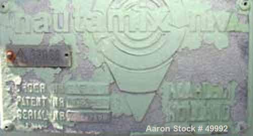 Used Nauta Mixer, Type MBX28R. Stainless steel construction. 99 cubic foot working capacity. Not jacketed and not rated for vacuum. Electrics: motor 3/50/500V..