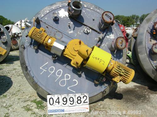 USED: Nauta mixer, type mbx40r. Stainless steel construction. 7'7" dia x 11'5" st side (2381 mm dia x 3550 mm st side). 141 cu ft working capacity (4000 liter). Not jacketed and not rated for vacuum....
