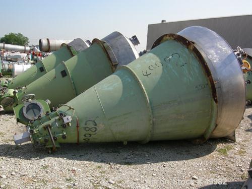 USED: Nauta mixer, type mbx40r. Stainless steel construction. 7'7" dia x 11'5" st side (2381 mm dia x 3550 mm st side). 141 cu ft working capacity (4000 liter). Not jacketed and not rated for vacuum....