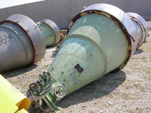 USED: Nauta mixer, type mbx40r. Stainless steel construction. 7'7" dia x 11'5" st side (2381 mm dia x 3550 mm st side). 141 cu ft working capacity (4000 liter). Not jacketed and not rated for vacuum....
