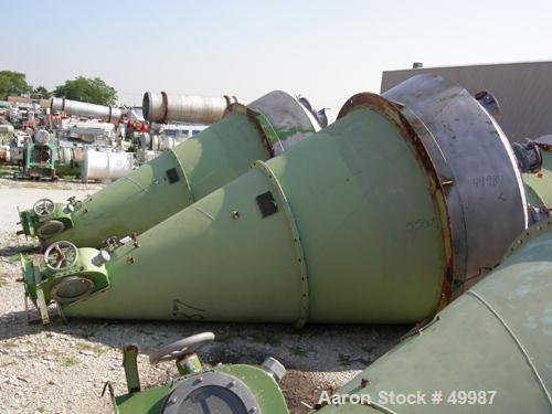 USED: Nauta mixer, type mbx40r. Stainless steel construction. 7'7" dia x 11'5" st side (2381 mm dia x 3550 mm st side). 141 cu ft working capacity (4000 liter). Not jacketed and not rated for vacuum....