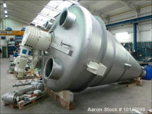 Used- Stainless Steel Vrieco S-70 KB-S Conical Dryer