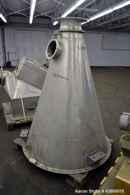 Used- Vrieco Nauta Mixer, Approximately 6.9 Cubic Feet Working Capacity (195 Liter), 304 Stainless Steel.  Approximately 48"...