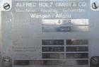 Used Alfred Bolz Mixer, Type MF 003 VIDP, approximately 3.88 cubic feet (110 lter) capacity, 316 stainless steel. 25