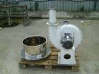 Used Stainless Steel Hosokawa Micron Conical Nauta Mixer, approximately 212 cub