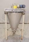 Used-Hosokawa Nautamix Conical Screw Mixer, model VIS, stainless steel. Total capacity 4.2 cubic feet (120 liter), working c...