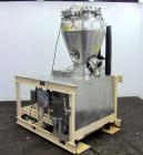 Used Stainless Steel Krauss-Maffei Conical MT Mixer Dryer, 3.53 Cubic Feet (100