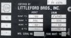 Used Littleford Mark II Nauta Mixer, Model FB-35, 316 stainless steel. 35 cubic feet working capacity. Approximate 60