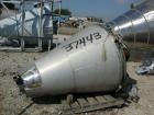 Used Vrieco Nauta Mixer, 25 Cubic Feet, 304 Stainless Steel. 4' diameter x 66