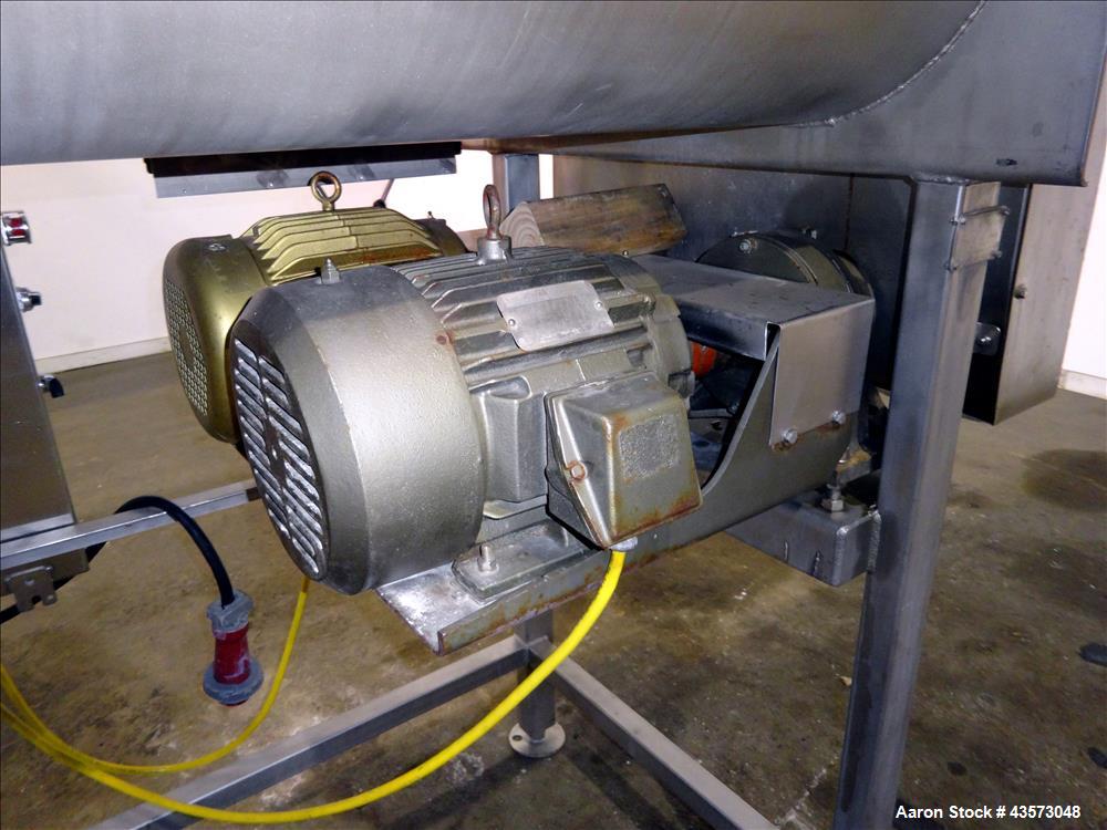 Used Dual Shaft Paddle Mixer, 304 Stainless Steel.