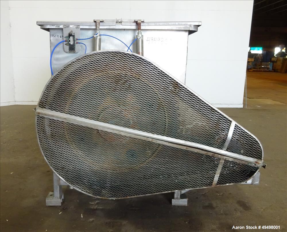 Used Paddle Mixer, 304 Stainless Steel, Approximate 90 Cubic Feet Working Capac