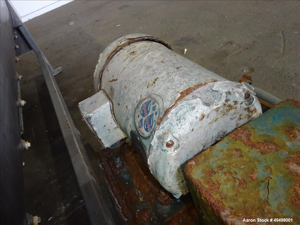 Used Paddle Mixer, 304 Stainless Steel, Approximate 90 Cubic Feet Working Capac