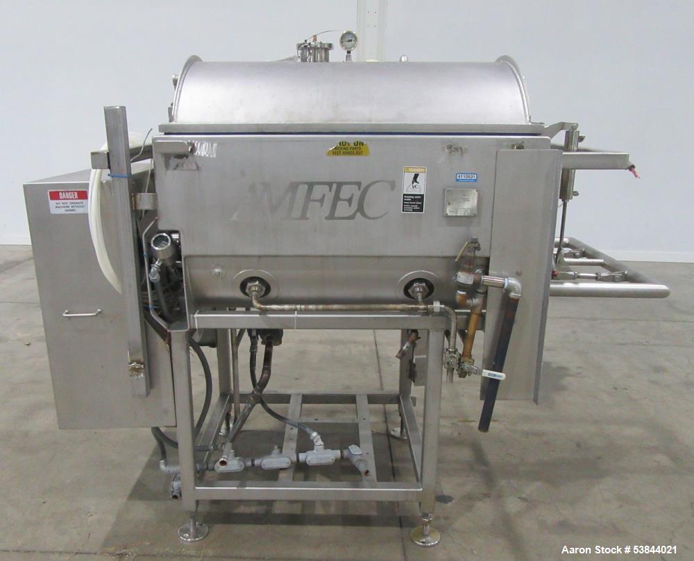 Used AMFEC Model 510 Jacketed Vacuum Paddle Blender – Stainless Steel, Steam Hea