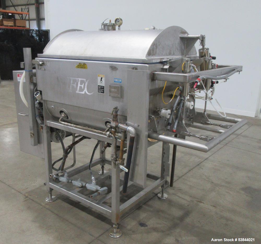Used AMFEC Model 510 Jacketed Vacuum Paddle Blender – Stainless Steel, Steam Hea