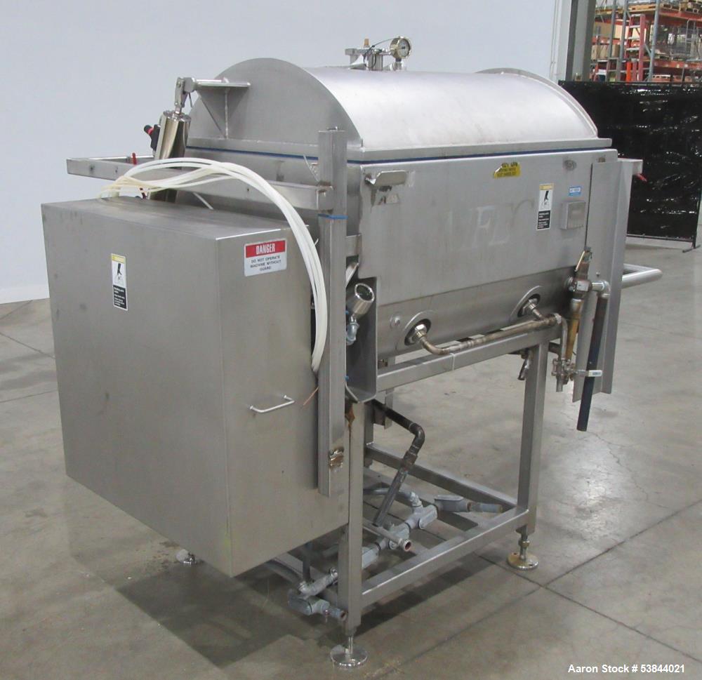 Used AMFEC Model 510 Jacketed Vacuum Paddle Blender – Stainless Steel, Steam Hea