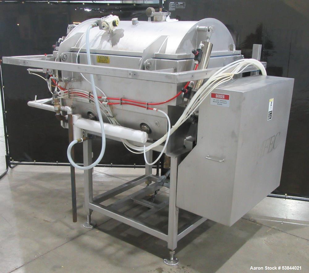 Used AMFEC Model 510 Jacketed Vacuum Paddle Blender – Stainless Steel, Steam Hea
