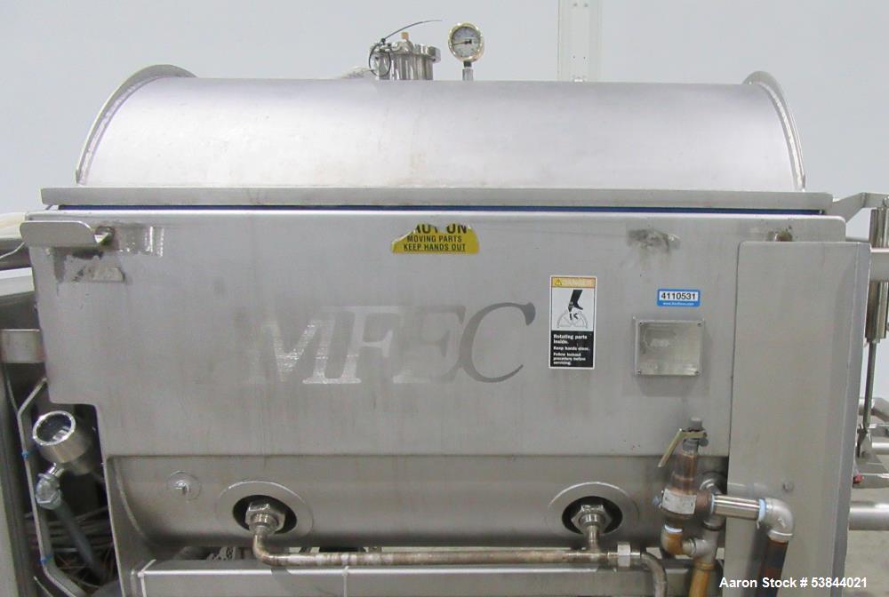 Used AMFEC Model 510 Jacketed Vacuum Paddle Blender – Stainless Steel, Steam Hea