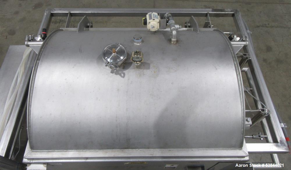 Used AMFEC Model 510 Jacketed Vacuum Paddle Blender – Stainless Steel, Steam Hea