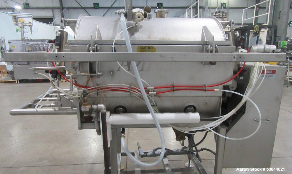 Used AMFEC Model 510 Jacketed Vacuum Paddle Blender – Stainless Steel, Steam Hea