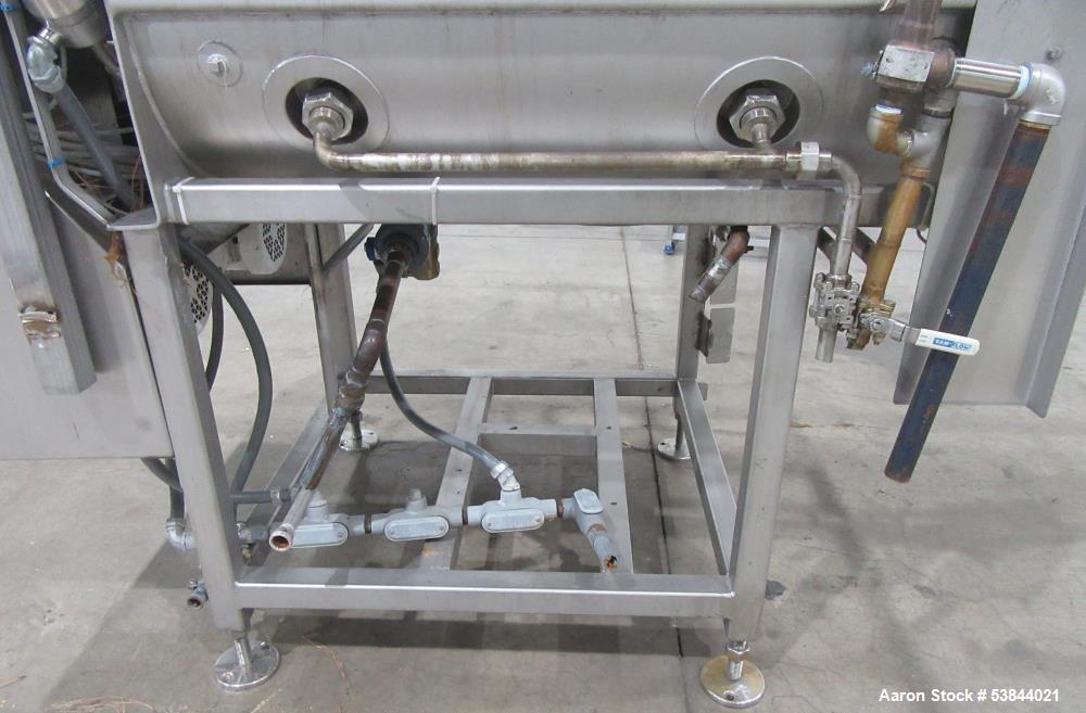 Used AMFEC Model 510 Jacketed Vacuum Paddle Blender – Stainless Steel, Steam Hea