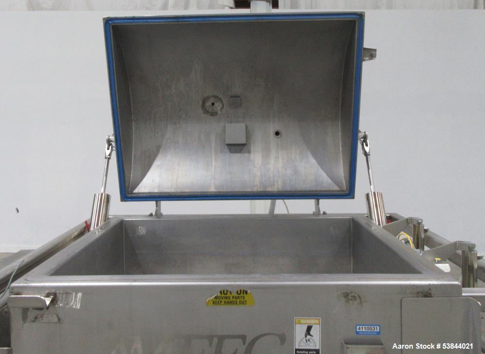 Used AMFEC Model 510 Jacketed Vacuum Paddle Blender – Stainless Steel, Steam Hea