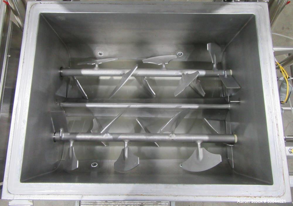 Used AMFEC Model 510 Jacketed Vacuum Paddle Blender – Stainless Steel, Steam Hea