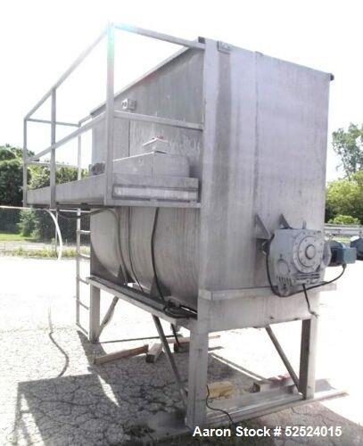 Used - 200 Cu Ft Stainless Steel Sanitary Liquids/Powder Paddle Blender