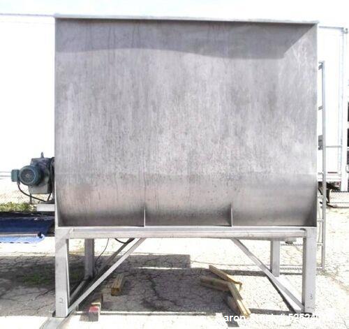 Used - 200 Cu Ft Stainless Steel Sanitary Liquids/Powder Paddle Blender