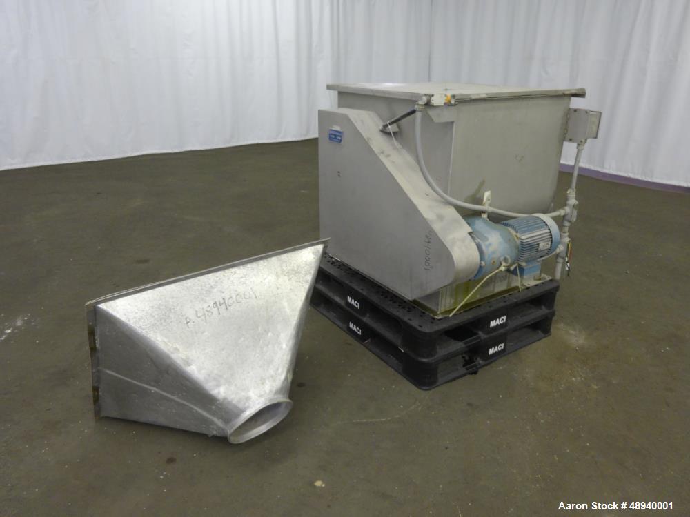 Used Forberg Twin Shaft Paddle Mixer, Model 766, Approximate 4.2 Cubic Feet.