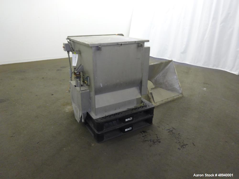 Used Forberg Twin Shaft Paddle Mixer, Model 766, Approximate 4.2 Cubic Feet.
