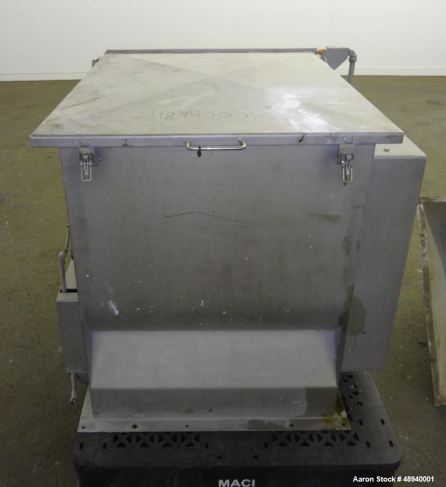 Used Forberg Twin Shaft Paddle Mixer, Model 766, Approximate 4.2 Cubic Feet.