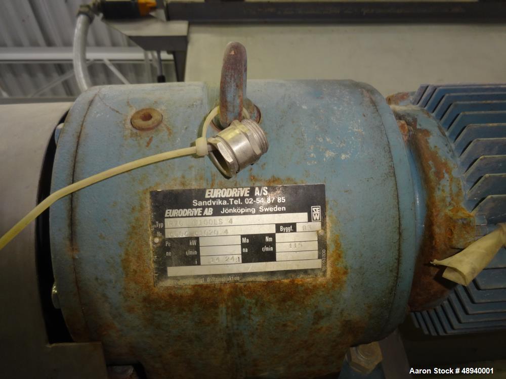 Used Forberg Twin Shaft Paddle Mixer, Model 766, Approximate 4.2 Cubic Feet.