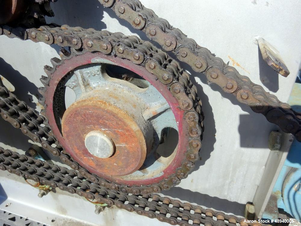 Used Forberg Twin Shaft Paddle Mixer, Model 766, Approximate 4.2 Cubic Feet.