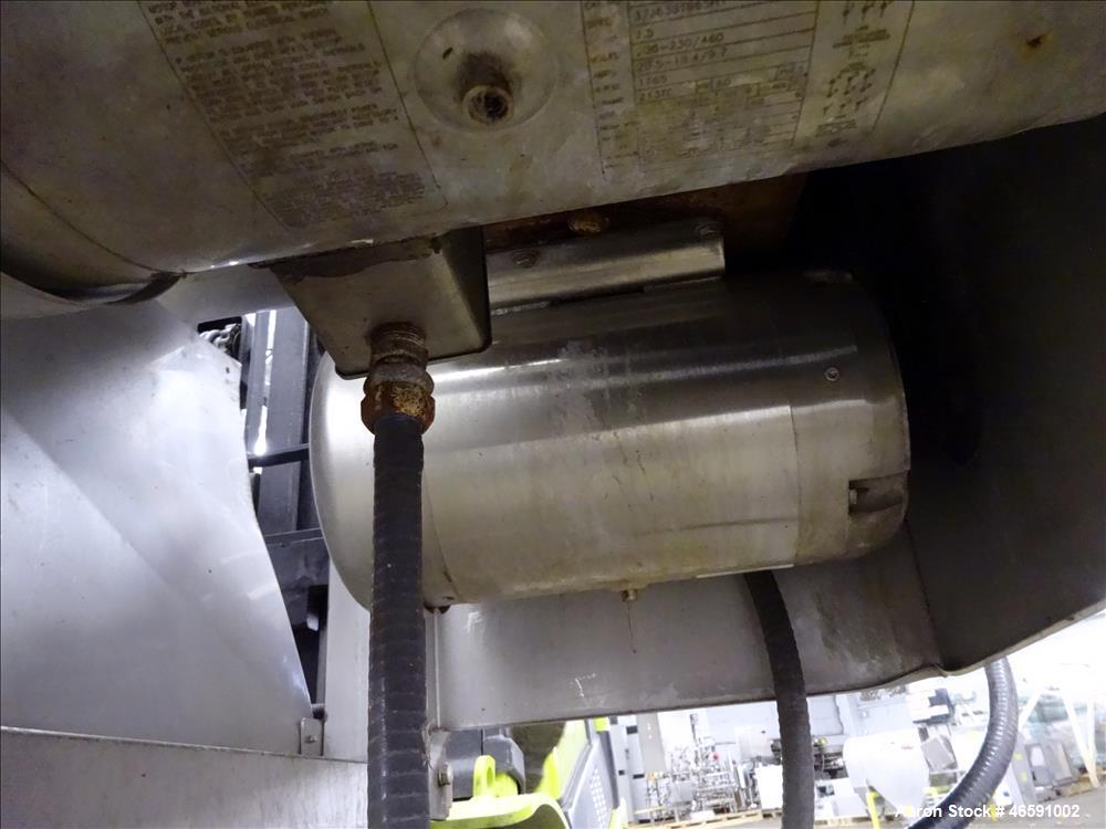 Used American Food Equipment Company Twin Shaft Paddle Mixer, Model 510, Capacity 1,500 lbs (approximate 40 cubic feet), 304 Stainless Steel. Non-jacketed trough 60" long x 36-1/2" wide x 30" deep. (...