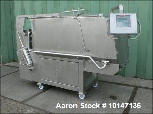 Used-Alco Food Machines AMP-1000H Double Shaft Paddle Mixer.  Stainless steel construction, capacity 35 cubic feet (1000 lit...