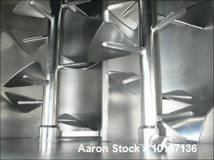 Used-Alco Food Machines AMP-1000H Double Shaft Paddle Mixer.  Stainless steel construction, capacity 35 cubic feet (1000 lit...