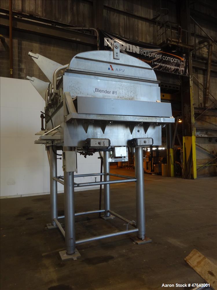 Used APV Dual Shaft Vacuum Paddle Blender, Model #80DP-V