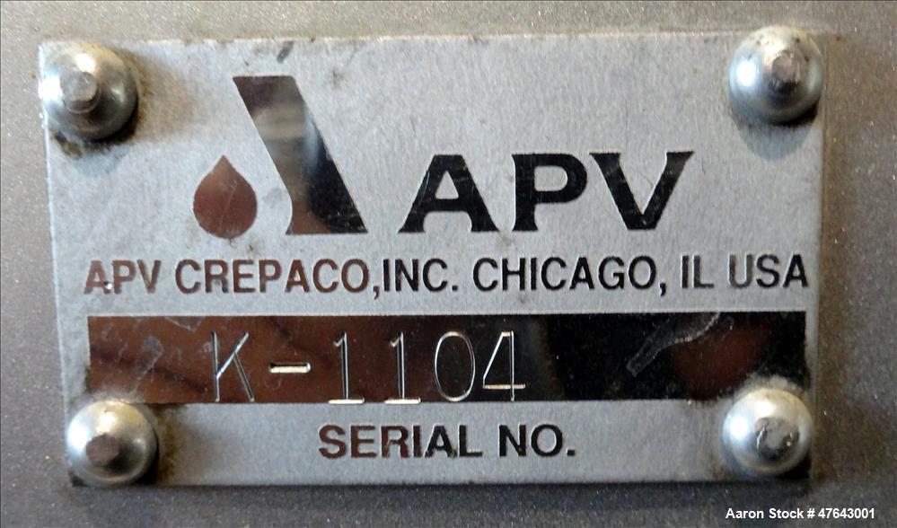Used APV Dual Shaft Vacuum Paddle Blender, Model #80DP-V
