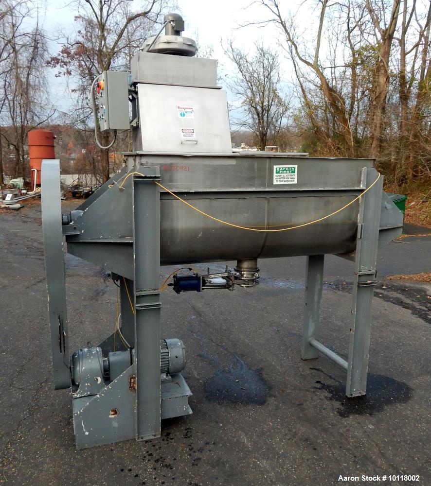 Used- Aaron Process 70 Cubic Foot Stainless Steel Sanitary Paddle Blender, Model