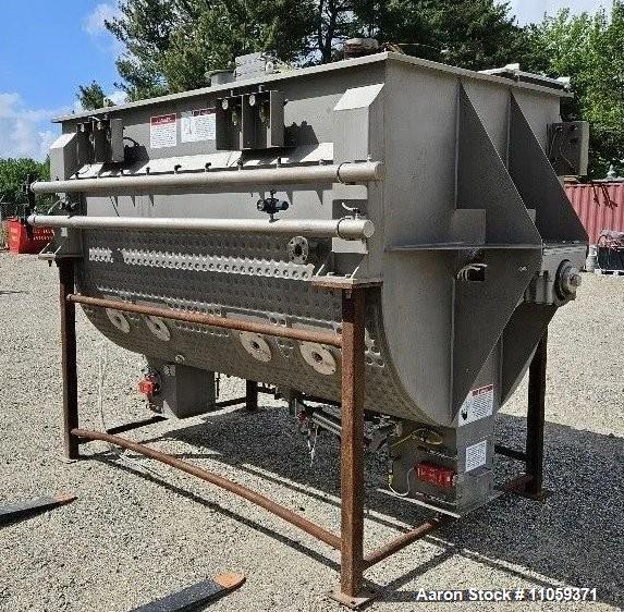 American Process Systems FPB-125 Fluidized Paddle Blender with Choppers – 125 cu ft, 304 SS, Jacketed (Used)