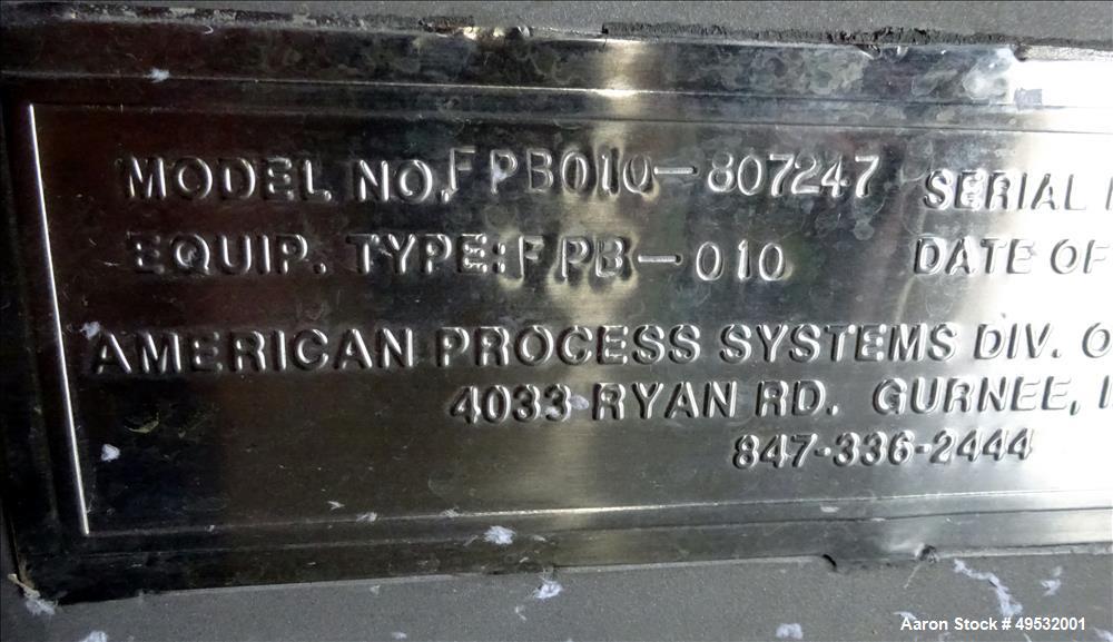 Used American Process OptiBlend Fluidizing Paddle Mixer, Model FPB-010,