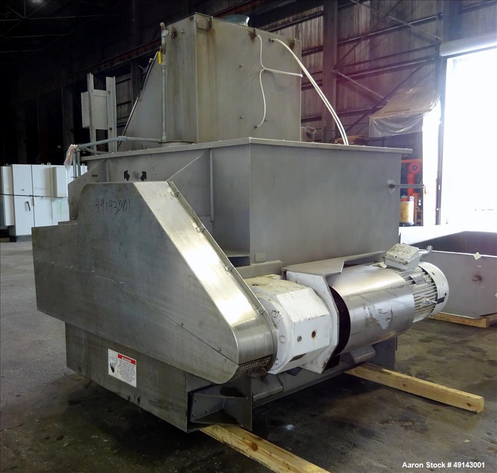 Used American Process Systems Forberg Fluidized Zone Mixer – 35 Cu. Ft. Stainless Steel